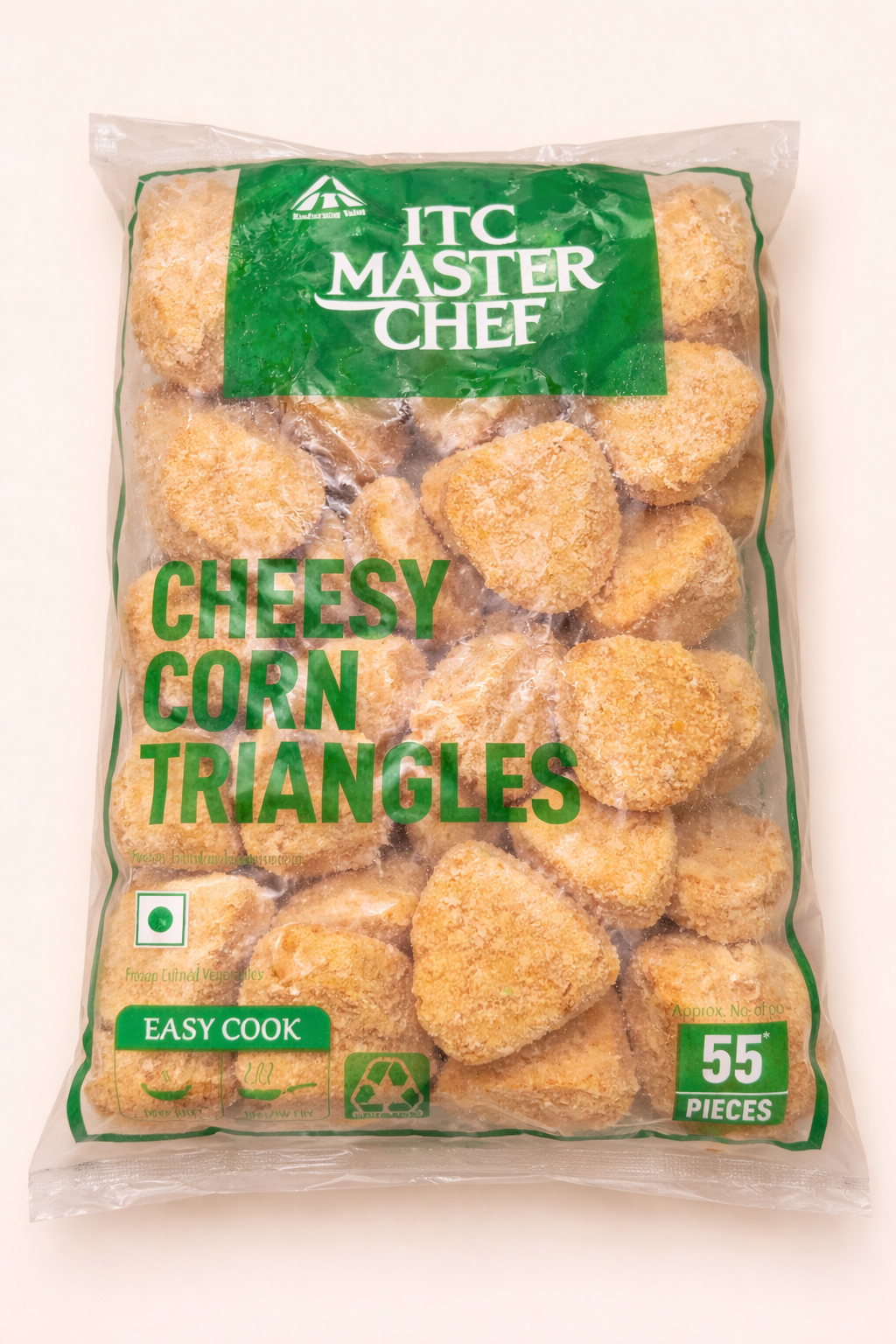 CHEESY CORN TRIANGLES