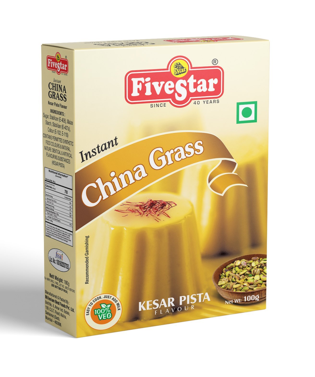 Instant China Grass Kesar & Pista